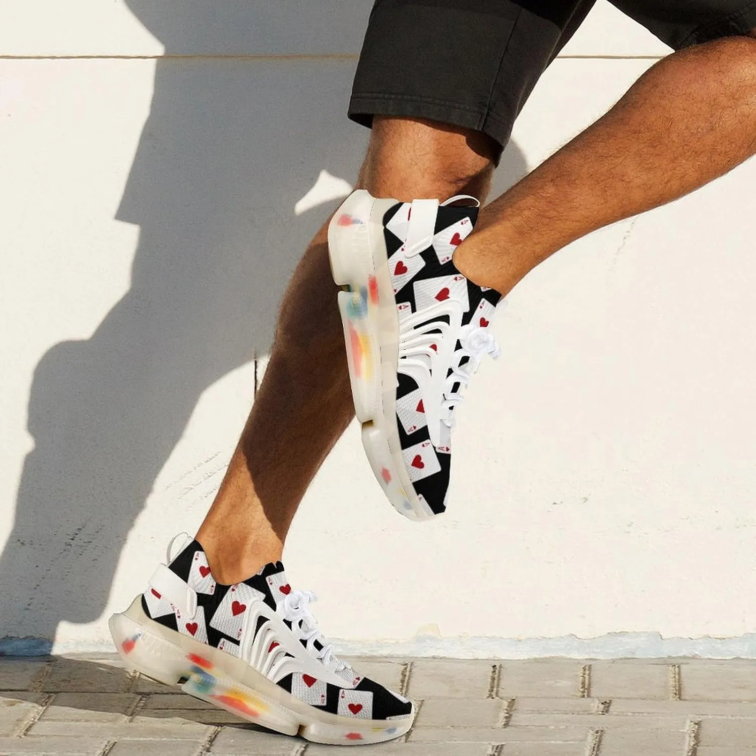 Aces of Hearts Mens Sneakers Running Shoes Lightweight Athletic Shoes for Jogging Walking Gym