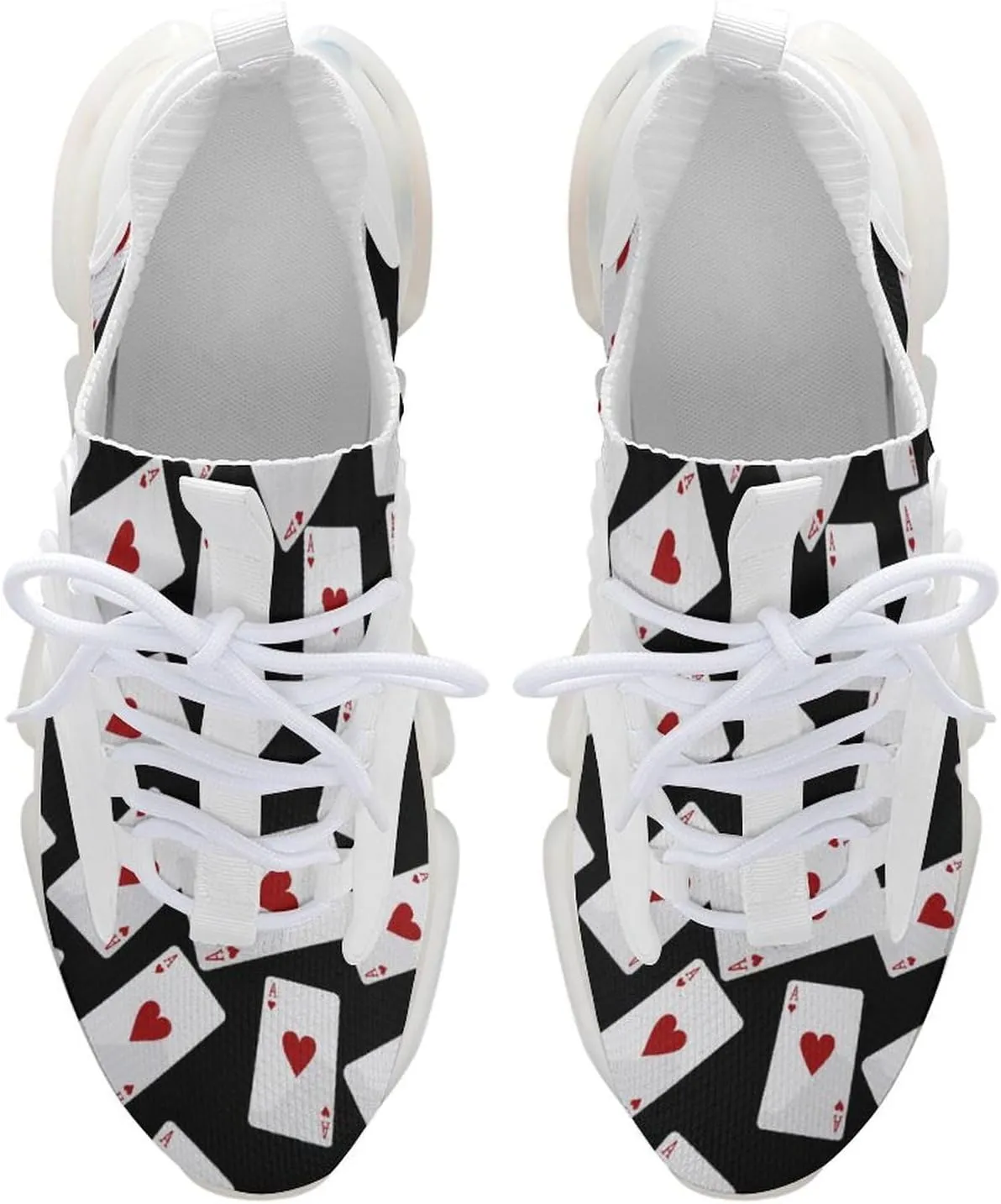 Aces of Hearts Mens Sneakers Running Shoes Lightweight Athletic Shoes for Jogging Walking Gym