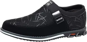 Arch Support Sports Shoes for Men Comfortable Breathable Stretch Canvas Slip On Sneaker Non Slip Walking Shoes