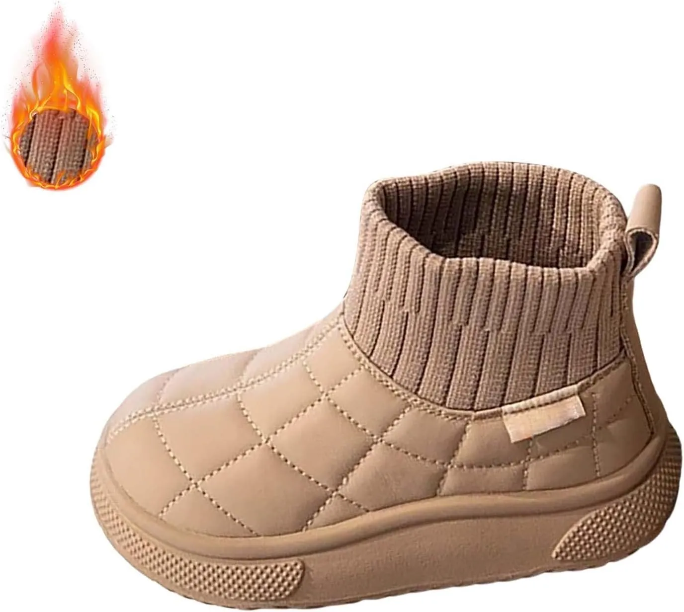 Big Kids Warm Ankle Boots Boys Girls Unisex Non Slip Mid Calf Winter Outdoor Lightweight Shoes for Girls Slip on Boots