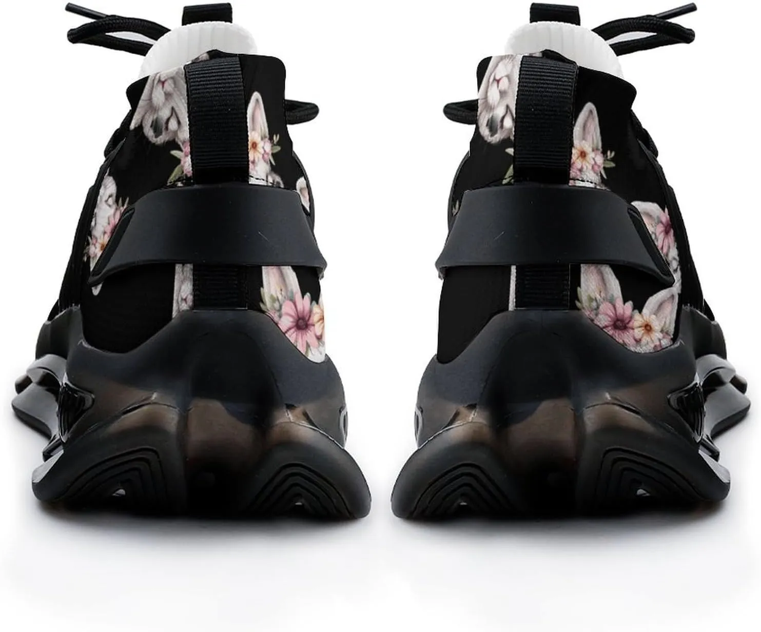 Cute Rabbit Bunny Mens Sneakers Running Shoes Lightweight Athletic Shoes for Jogging Walking Gym