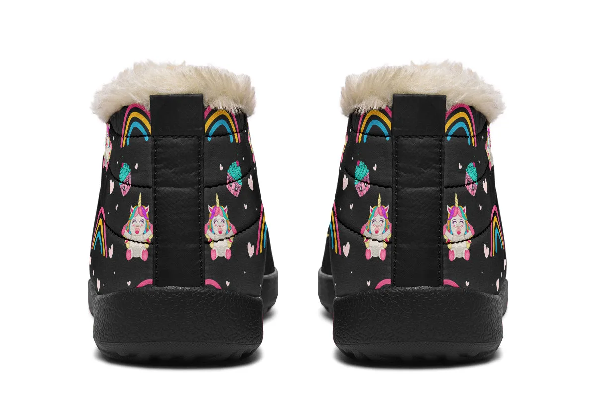 Cutesy Unicorns Winter Shoes