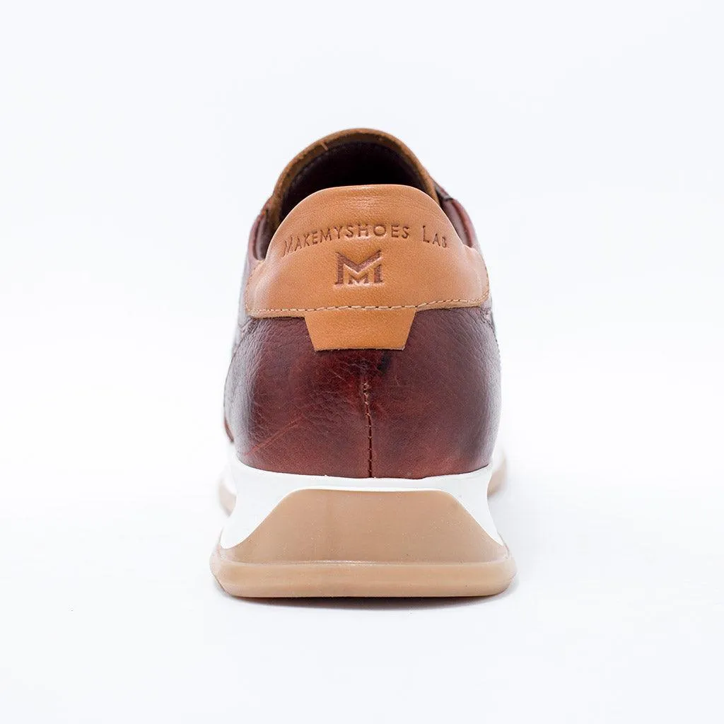 MMS030 Oil Brown Croc & Tan