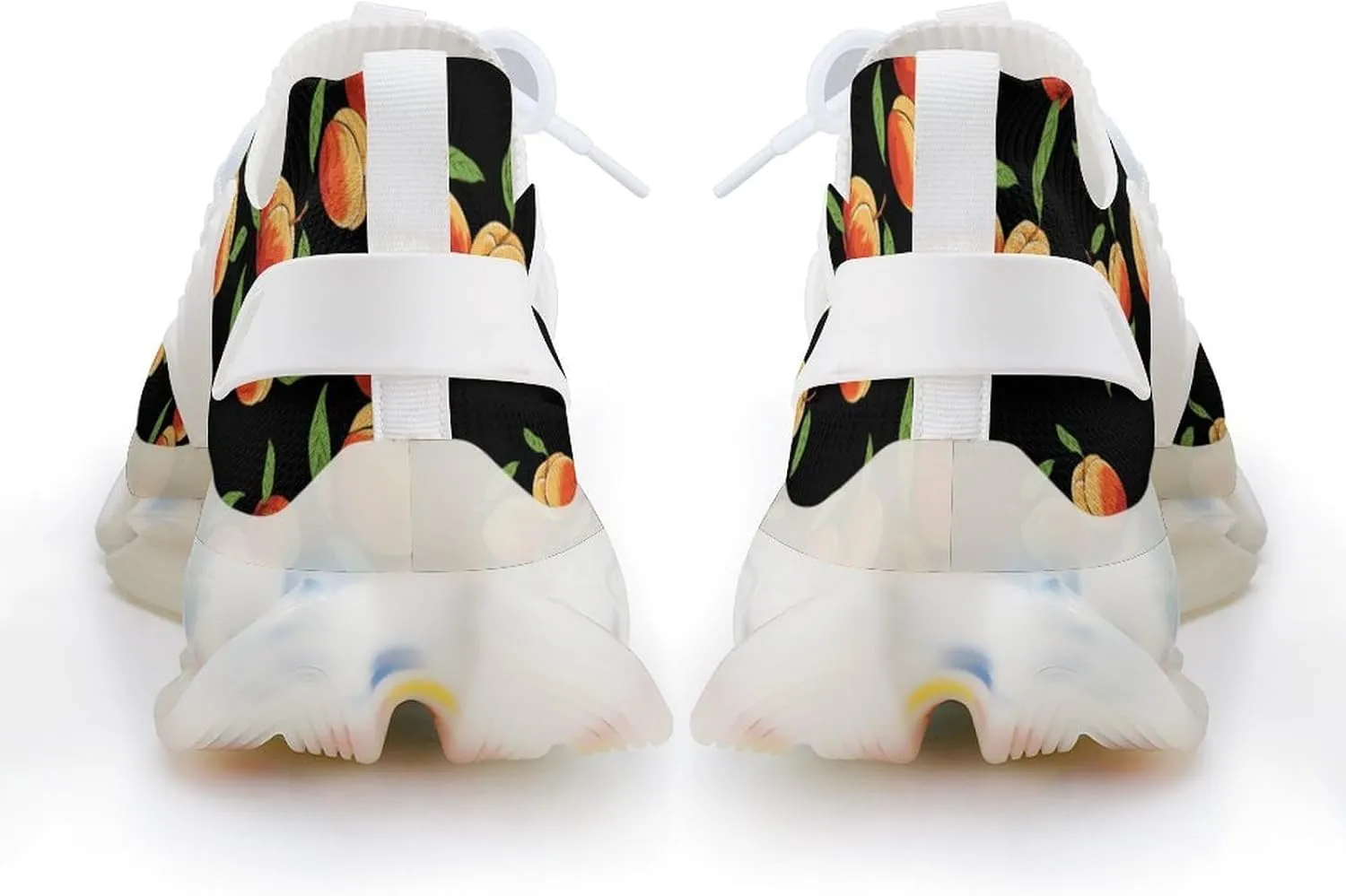 Peaches Fruit Mens Sneakers Running Shoes Lightweight Athletic Shoes for Jogging Walking Gym