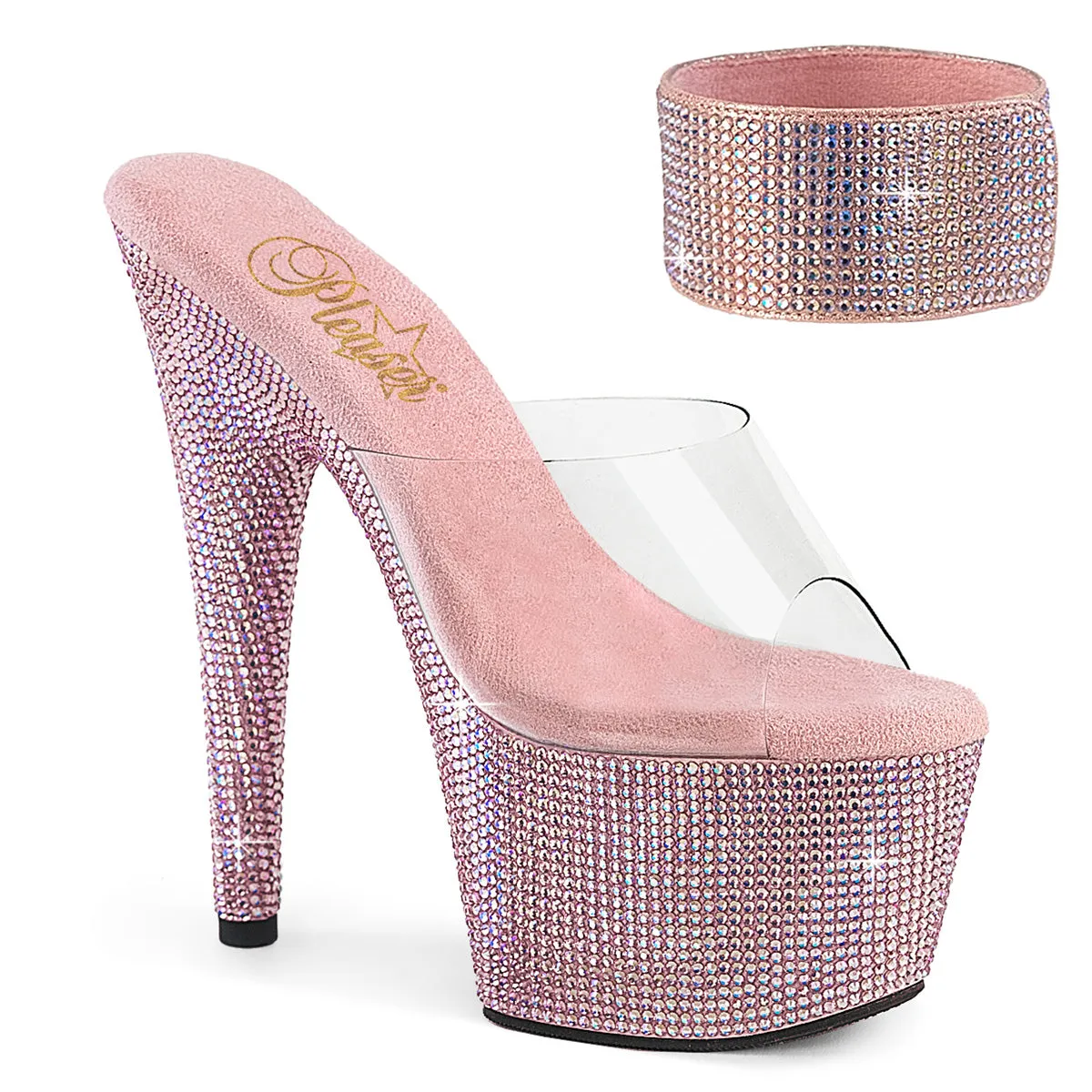 Pleaser Bejeweled-712RS Platform Stripper Heels