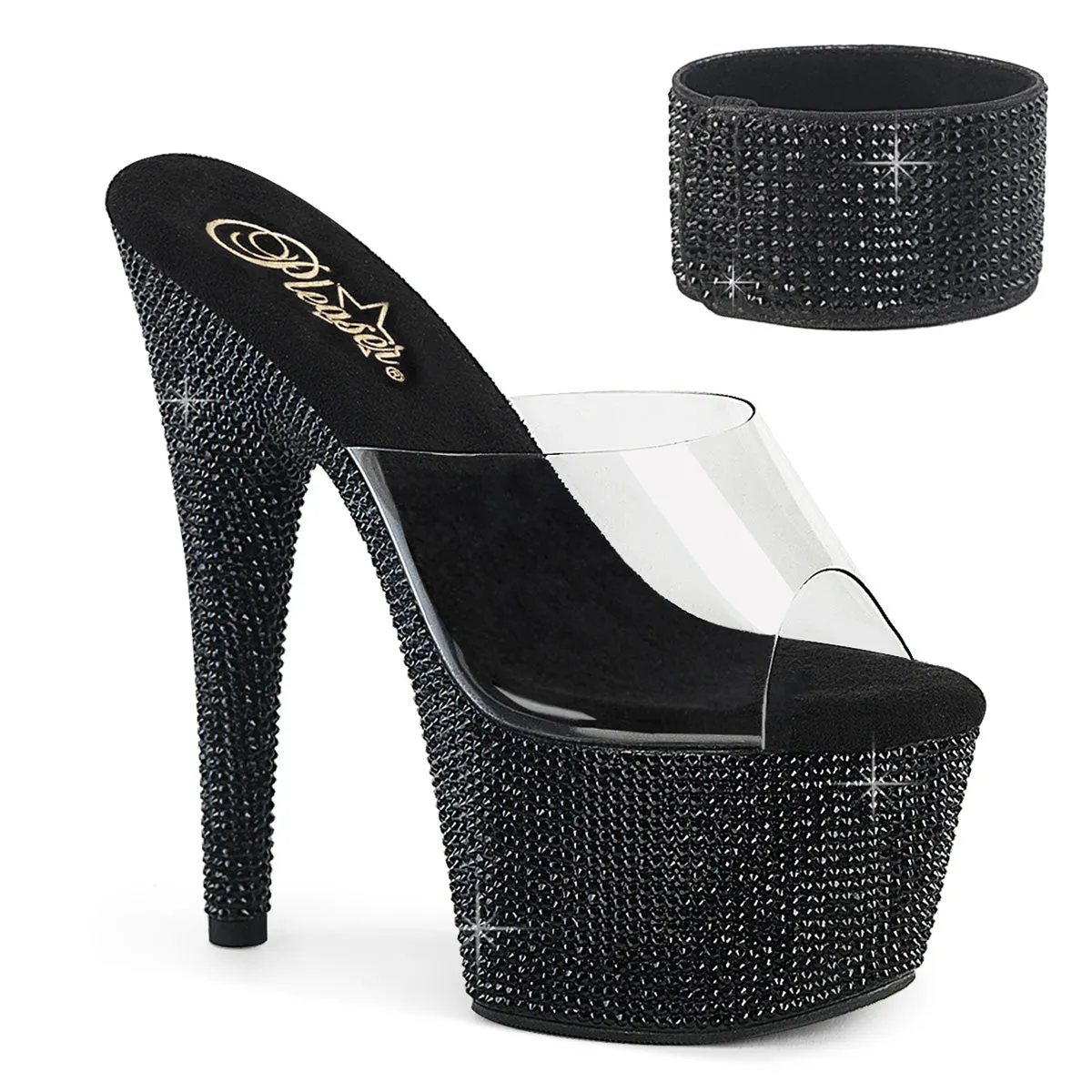 Pleaser Bejeweled-712RS Platform Stripper Heels