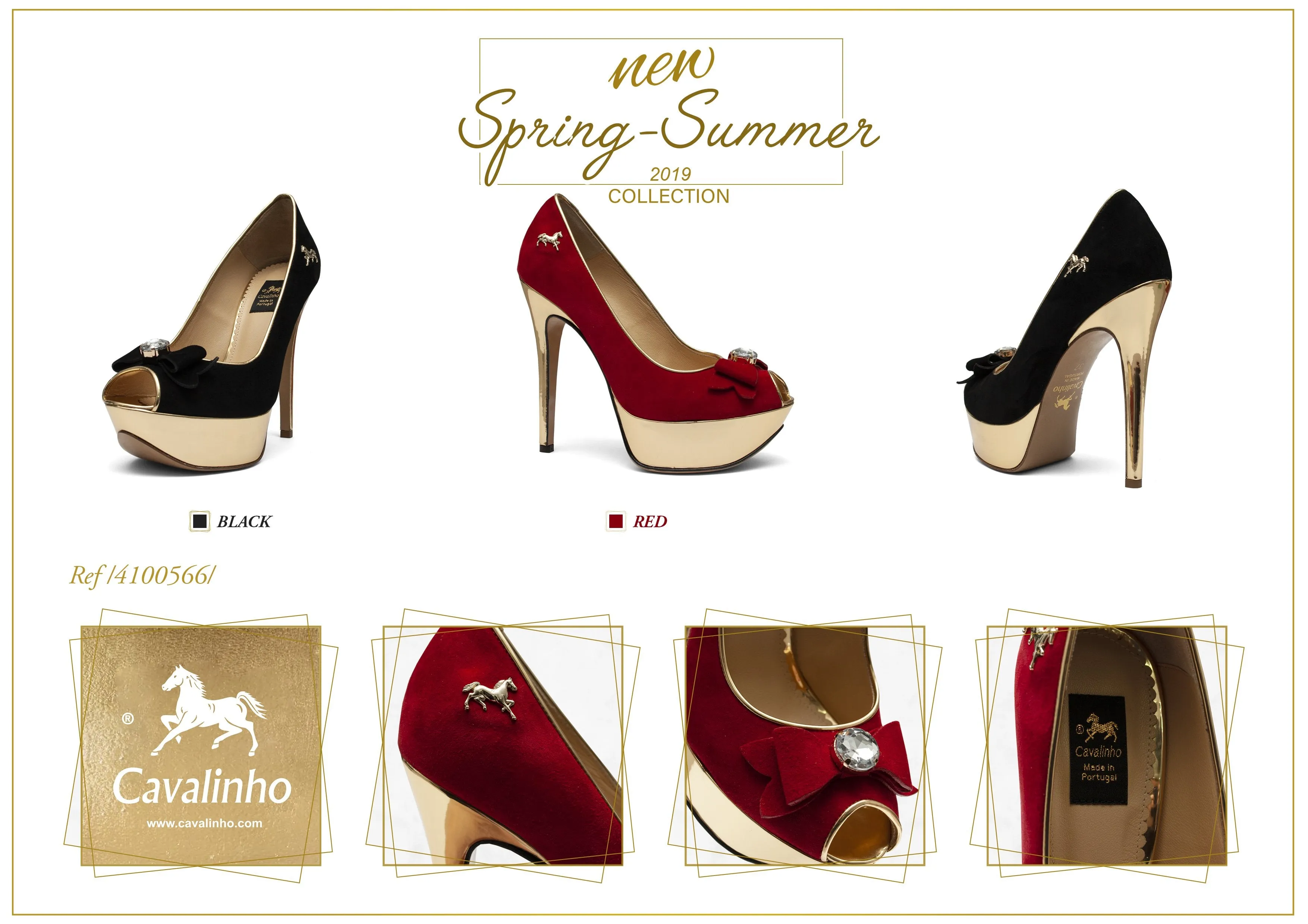 Red Suede Platform Heels
