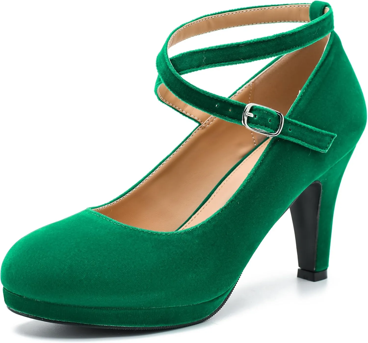 Womens Platform High Heels Sexy Cross Ankle Strap Pumps Wedding Work Party Dress Shoes